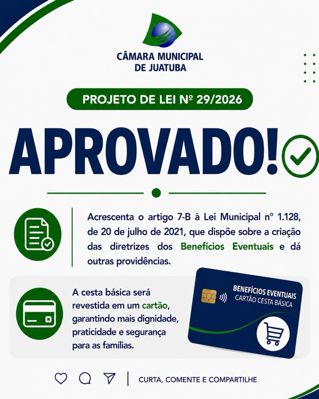 Confira os projetos aprovados na reunião extraordinária desta semana. 
Câmara de Juatuba, o Legislat…