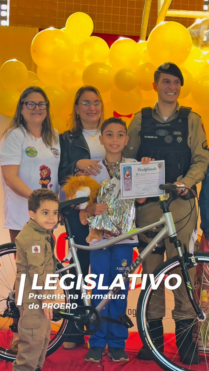 A Câmara Municipal de Juatuba esteve presente na formatura do PROERD, prestigiando esse importante m…