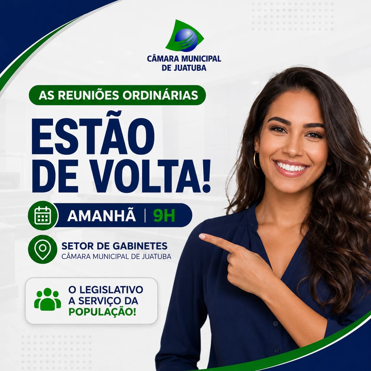 As reuniões ordinárias da Câmara Municipal de Juatuba estão de volta!

Nesta terça-feira, às 9h, aco…