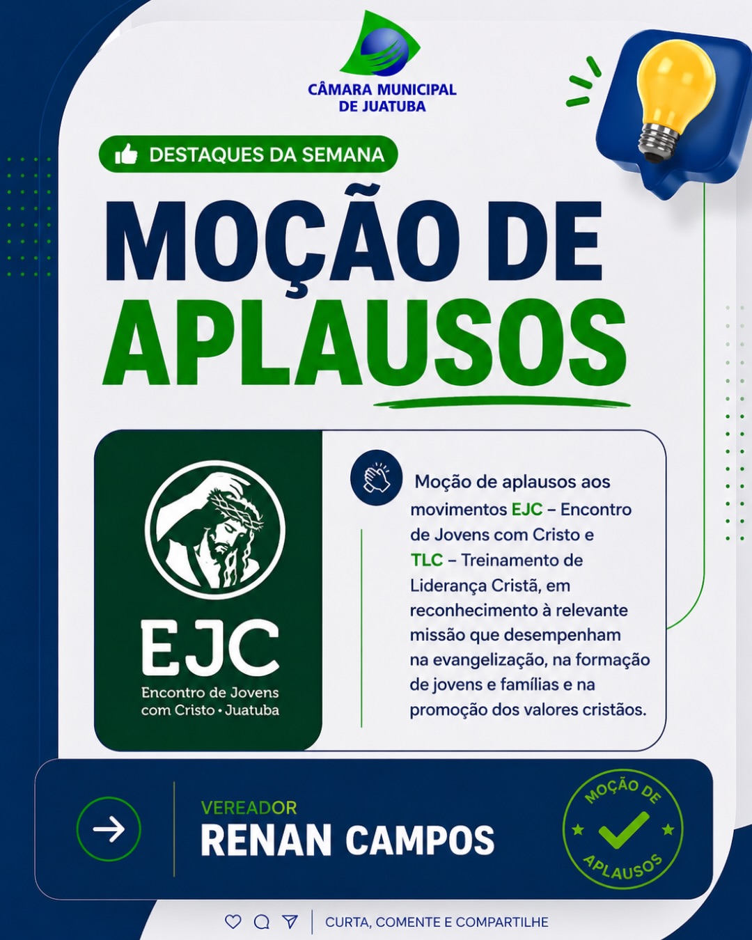 Confira as aprovações que foram destaque na reunião ordinária desta semana no Legislativo. 🤝